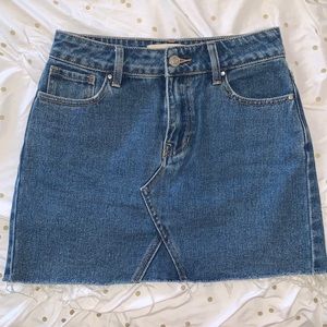 Denim mini skirt